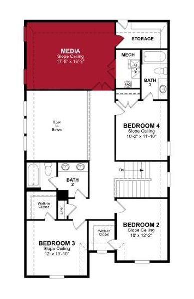 2D floor plan layout of this home in Wildflower Ranch, Fort Worth, TX (Image 5). 2D floor plan layout of this home in Wildflower Ranch, Fort Worth, TX (Image 5).
