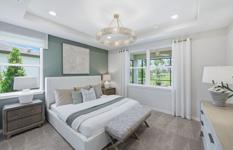 Representative furnished interior of a home built from the Contour by Del Webb in Del Webb Explore North River Ranch, Parrish (Image 11).