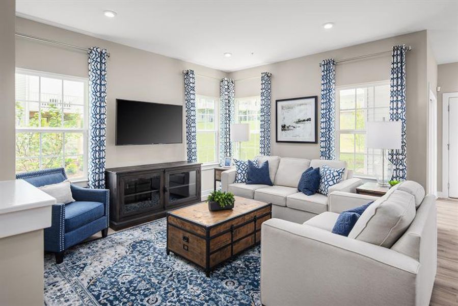 Representative furnished interior of a home built from the Ernest Hemingway by Ryan Homes in Fost, Moyock (Image 8).