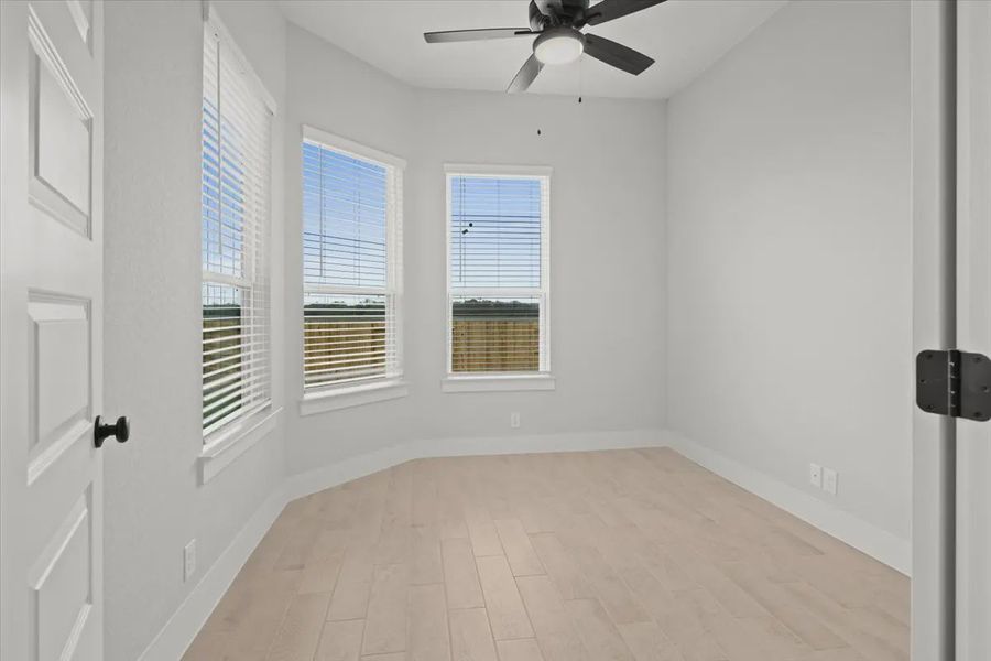 Representative unfurnished interior of a home built from the Gibson by Chesmar Homes in Highland Village, Georgetown (Image 8).