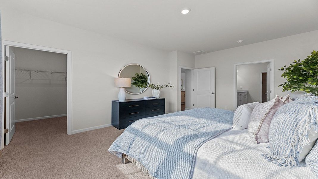 Representative furnished interior of a home built from the Clifton by D.R. Horton in Quarry Hills - Freedom, Swepsonville (Image 31).