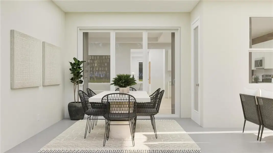 Exterior details and patio area of a home in Bridgewalk: Executive Collection, St. Cloud (Image 2).