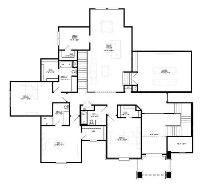 2D floor plan layout of this home in , Montgomery, TX (Image 4).