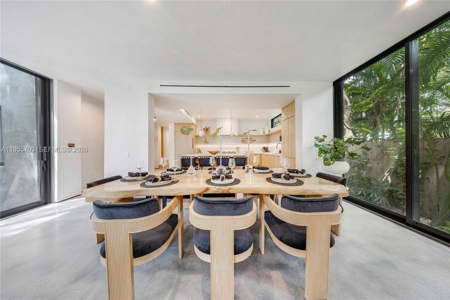 Furnished interior view inside a new home in , Miami (Image 32).