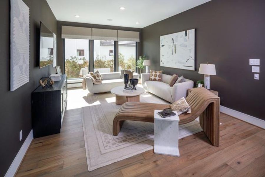 Furnished interior view inside a new home in Sienna, Missouri City (Image 39).