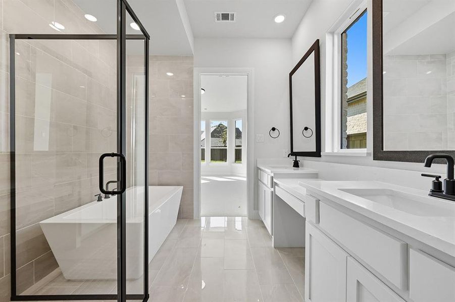 Furnished interior view inside a new home in Trinity Falls, McKinney (Image 11). Furnished interior view inside a new home in Trinity Falls, McKinney (Image 11).