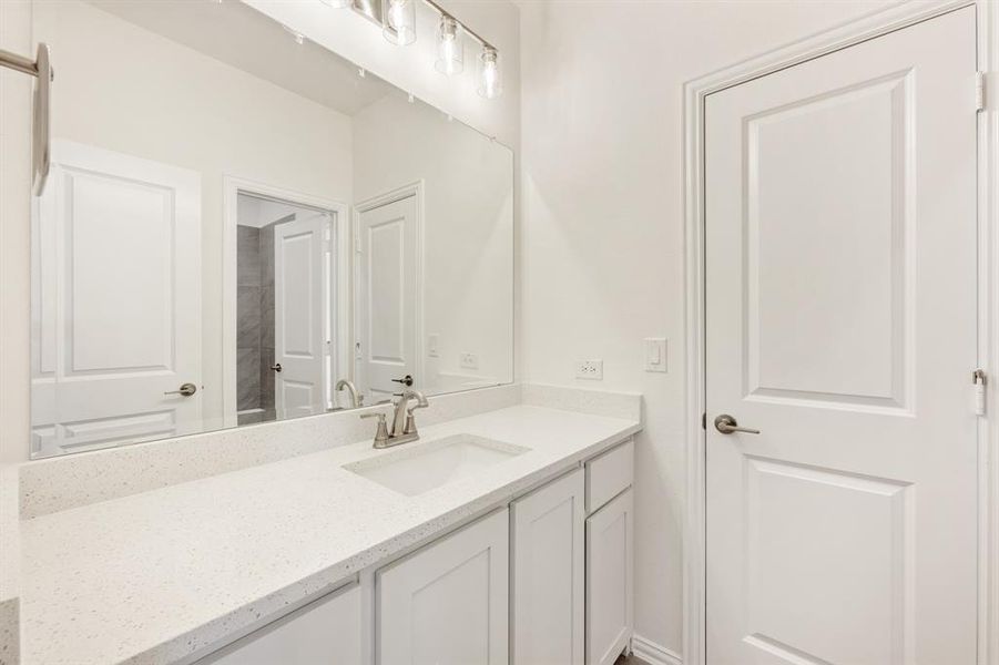 Furnished interior view inside a new home in ArrowBrooke, Aubrey (Image 13). Furnished interior view inside a new home in ArrowBrooke, Aubrey (Image 13).