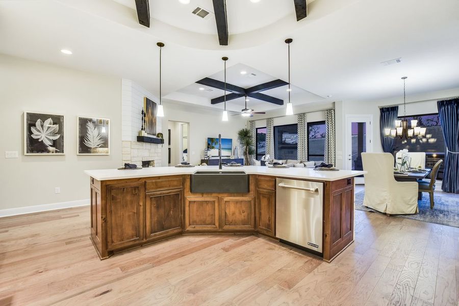 Representative furnished interior of a home built from the Siena II by Giddens Homes in Clearwater Ranch, Liberty Hill (Image 79).