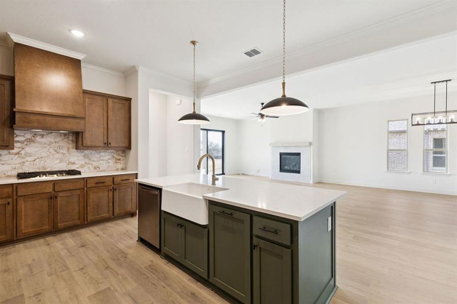Furnished interior view inside a new home in Joshua Meadows, Joshua (Image 6). Furnished interior view inside a new home in Joshua Meadows, Joshua (Image 6).