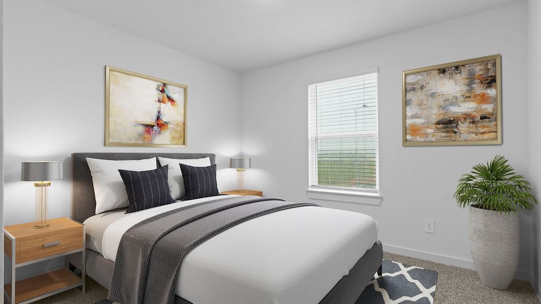 Furnished interior view inside a new home in Lexington Village, Missouri City (Image 14).