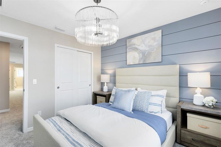 Furnished interior view inside a new home in Parkside Trails, Clermont (Image 6).