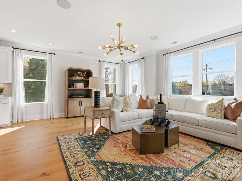 Furnished interior view inside a new home in Ross Farms, Charlotte (Image 39). Furnished interior view inside a new home in Ross Farms, Charlotte (Image 39).