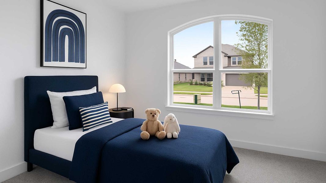 Furnished interior view inside a new home in Hills of Westlake, Conroe (Image 10).