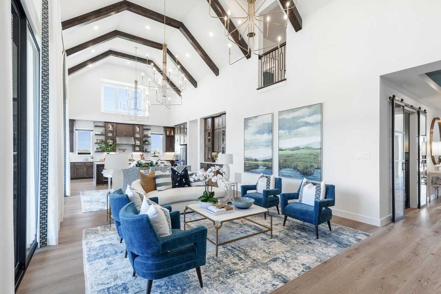 Representative Family Room - some options shown