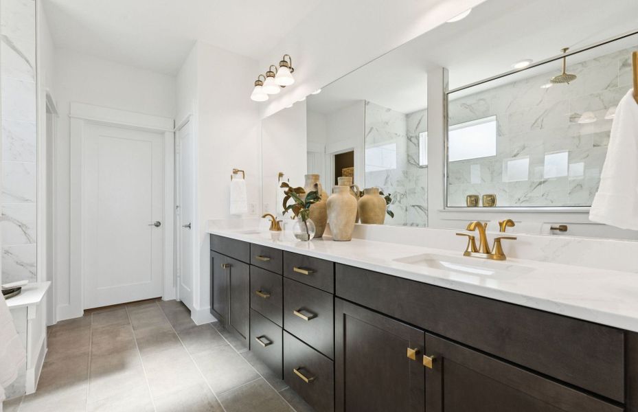 Furnished interior view inside a new home in Whitewing Trails, Princeton (Image 4).