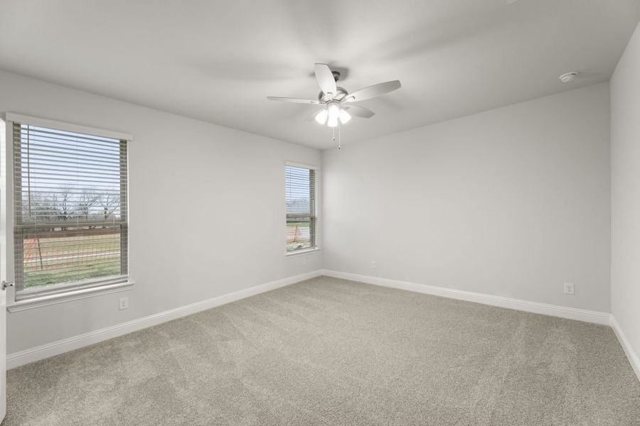 Front exterior of a new home in Redden Farms – Active Adult, Midlothian, TX, highlighting curb appeal (Image 22).