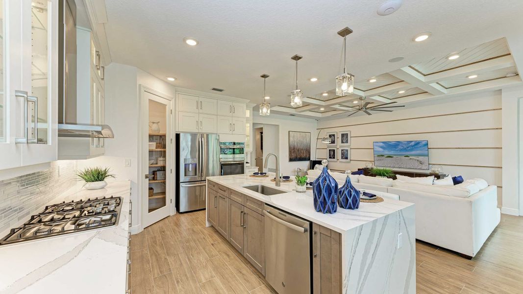 Island Kitchen into Great Room