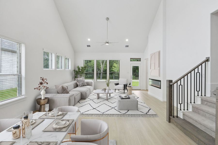 Living Room in the Monet II home plan by Trophy Signature Homes – REPRESENTATIVE PHOTO Living Room in the Monet II home plan by Trophy Signature Homes – REPRESENTATIVE PHOTO