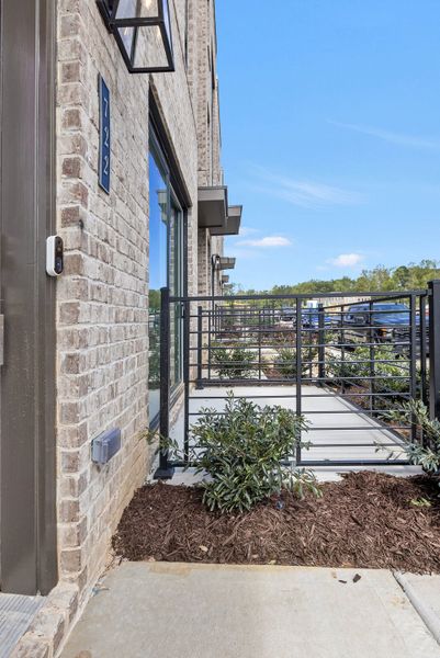 Exterior details and patio area of a home in Echo Park, Suwanee (Image 26).