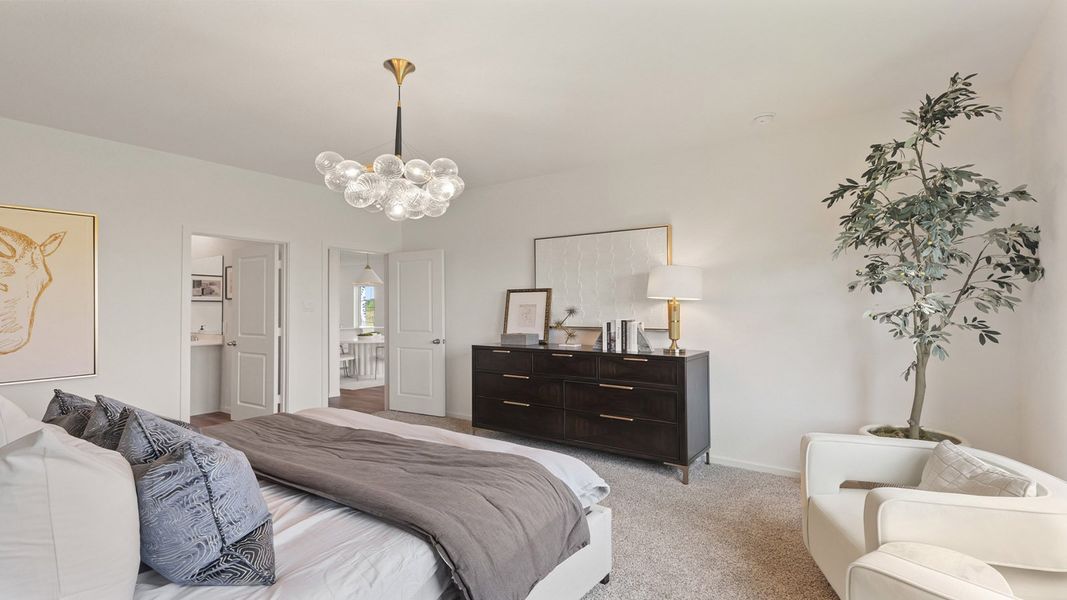 Furnished interior view inside a new home in Cypress Green, Tomball (Image 20).