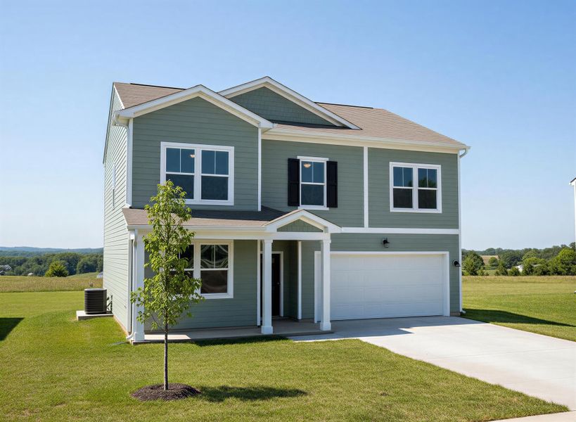 Representative exterior photo of a completed home built from the Liberty by Ivey Homes in Declaration Homes, Grovetown, GA (Image 4).