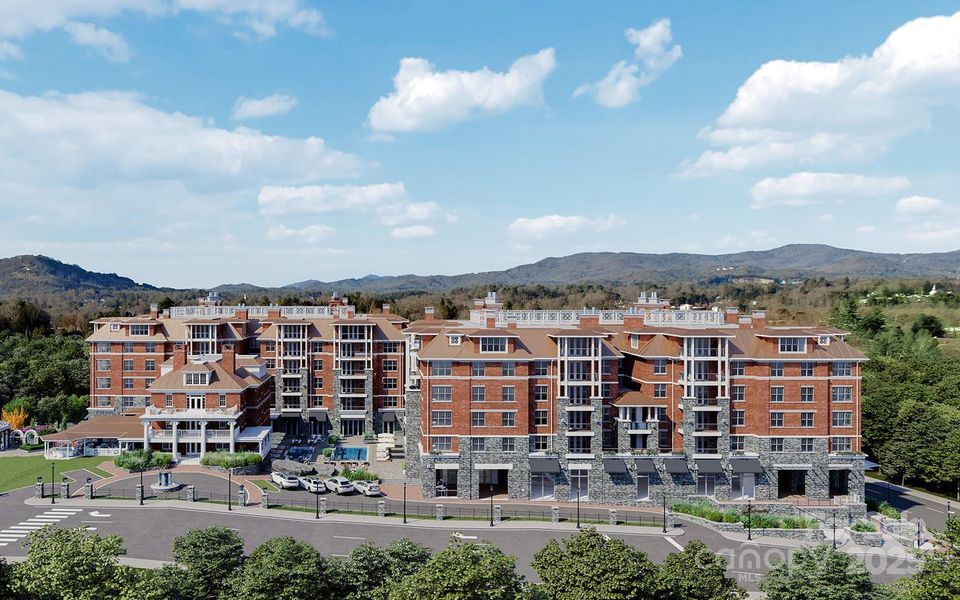 Front exterior of a new home in , Hendersonville, NC, highlighting curb appeal (Image 1).