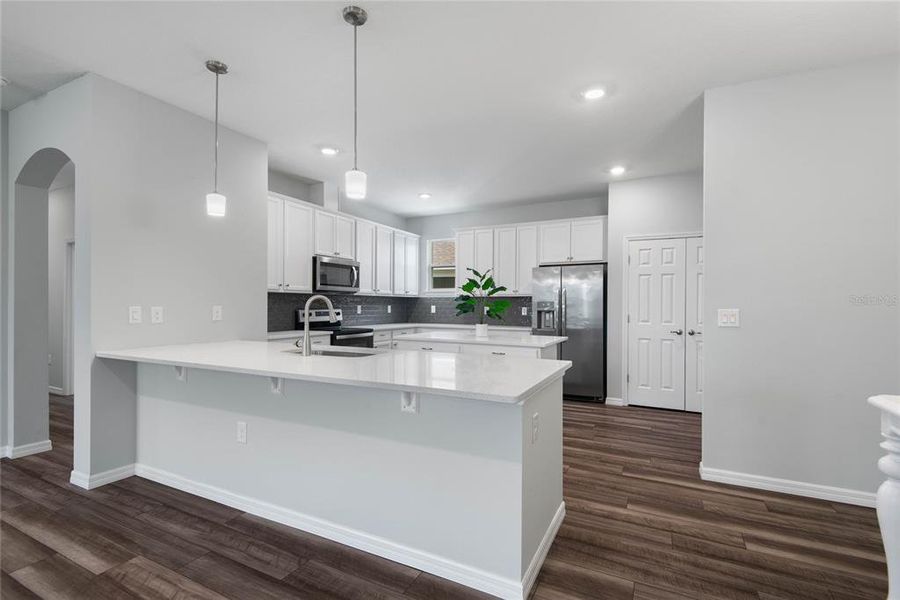 Furnished interior view inside a new home in Sawmill Creek at Palm Coast Park, Palm Coast (Image 10). Furnished interior view inside a new home in Sawmill Creek at Palm Coast Park, Palm Coast (Image 10).