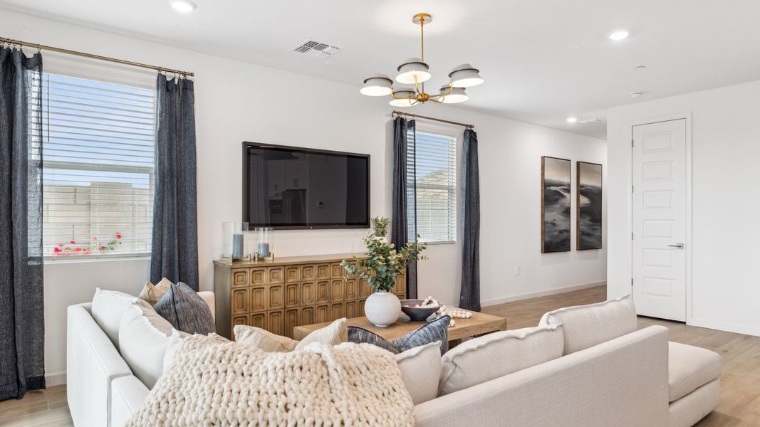 Furnished interior view inside a new home in Avance, Phoenix (Image 13). Furnished interior view inside a new home in Avance, Phoenix (Image 13).