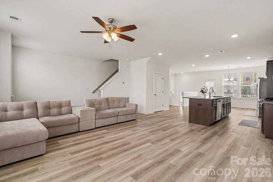 Furnished interior view inside a new home in Christenbury Greene, Concord (Image 10).