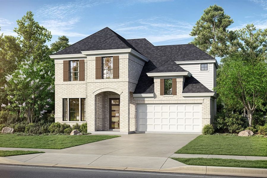 Representative exterior photo of a completed home built from the L520 by Lifestyle Homes in Lexington 55's, Frisco, TX (Image 21). Representative exterior photo of a completed home built from the L520 by Lifestyle Homes in Lexington 55's, Frisco, TX (Image 21).