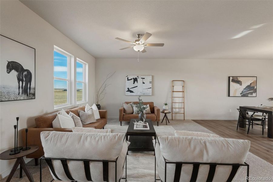 Furnished interior view inside a new home in , Pueblo (Image 12). Furnished interior view inside a new home in , Pueblo (Image 12).