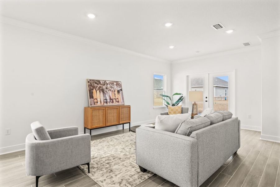 Furnished interior view inside a new home in Natureview, Freeport (Image 28).