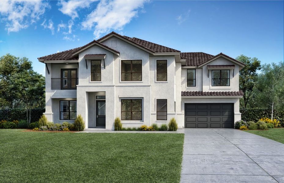 Representative exterior photo of a completed home built from the Venetian by Landon Homes in Lexington Frisco, Frisco, TX (Image 2). Representative exterior photo of a completed home built from the Venetian by Landon Homes in Lexington Frisco, Frisco, TX (Image 2).