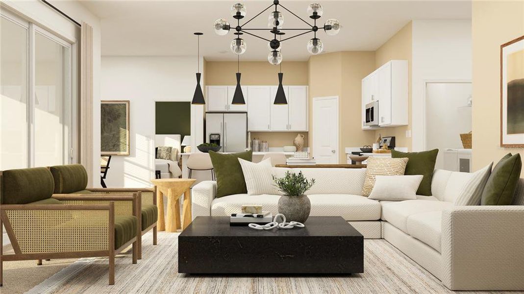 Furnished interior view inside a new home in Wellen Park Golf & Country Club, Venice (Image 13). Furnished interior view inside a new home in Wellen Park Golf & Country Club, Venice (Image 13).