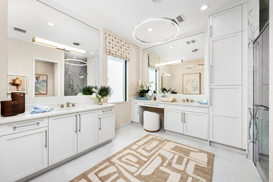 Representative furnished interior of a home built from the Venice by GL Homes in Valencia Del Mar (55+), Boynton Beach (Image 11).