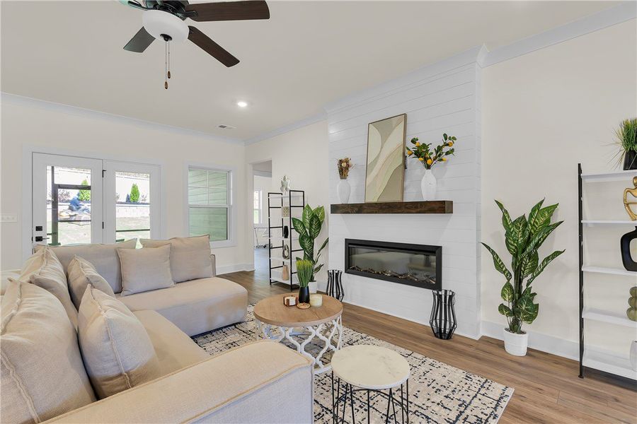Furnished interior view inside a new home in Edwards Ridge, Central (Image 5).