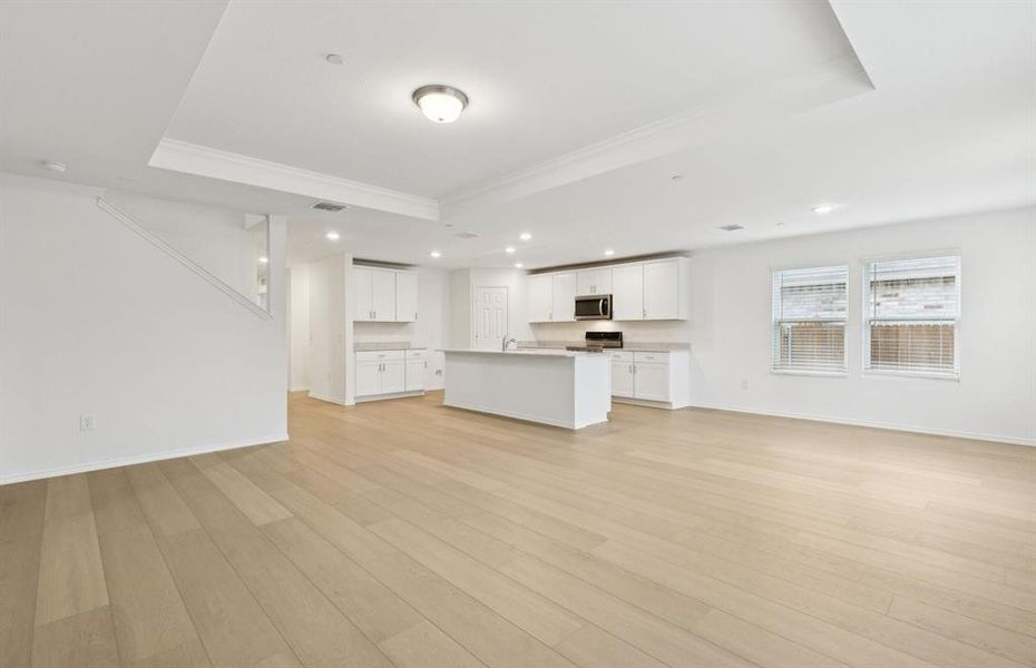 Open concept throughout main living areas