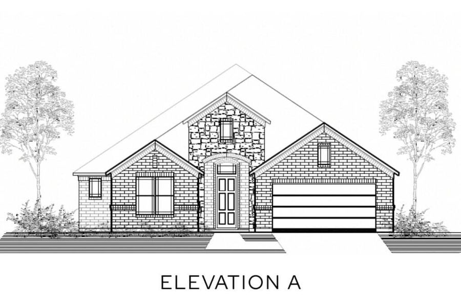Representative rendering of the exterior for the The Stratford by Lillian Custom Homes (Image 3).