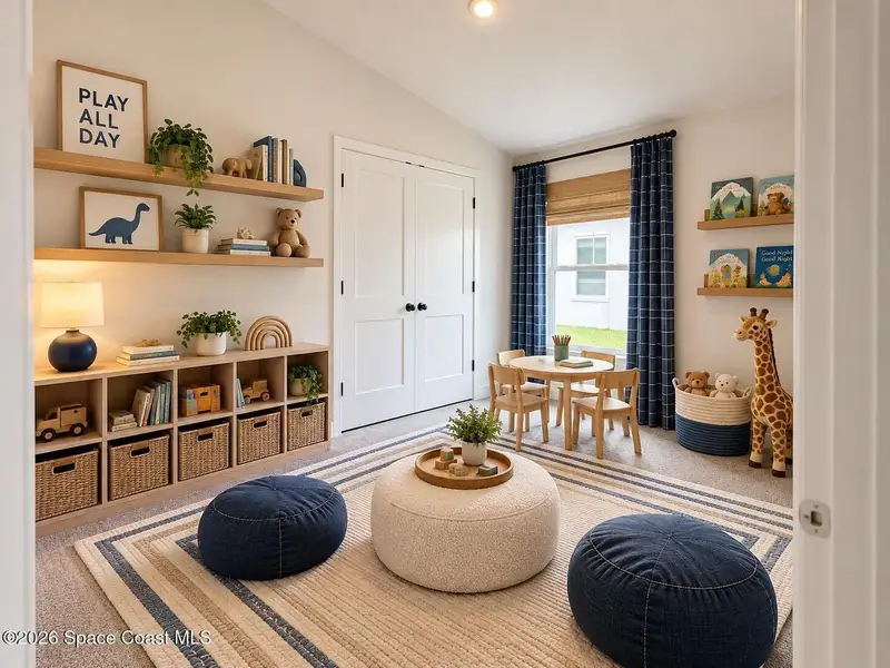 Furnished interior view inside a new home in St. John's Preserve, Palm Bay (Image 10). Furnished interior view inside a new home in St. John's Preserve, Palm Bay (Image 10).