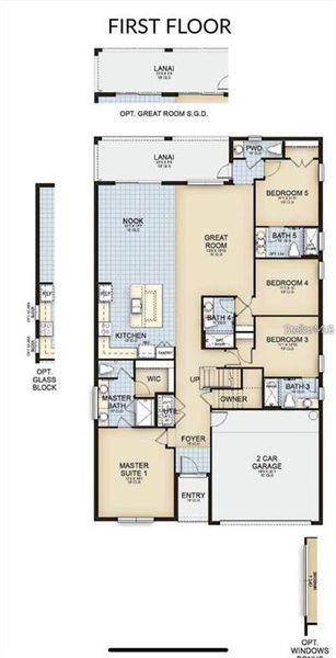 2D floor plan layout of this home in , Kissimmee, FL (Image 4).