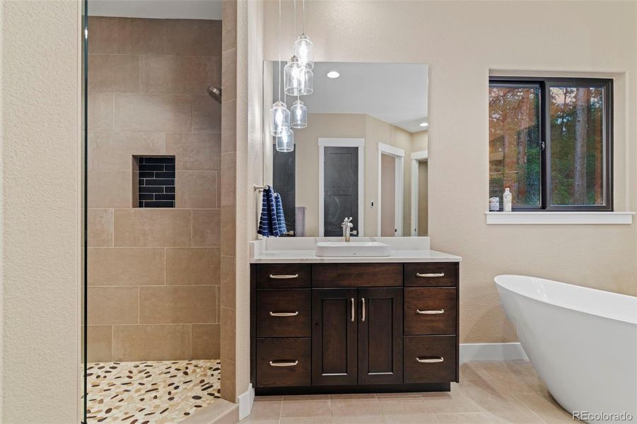 Furnished interior view inside a new home in , Larkspur (Image 20).