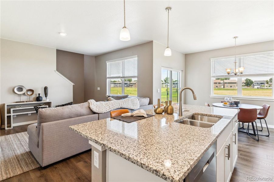 Furnished interior view inside a new home in Ridge at Johnstown, Johnstown (Image 10).