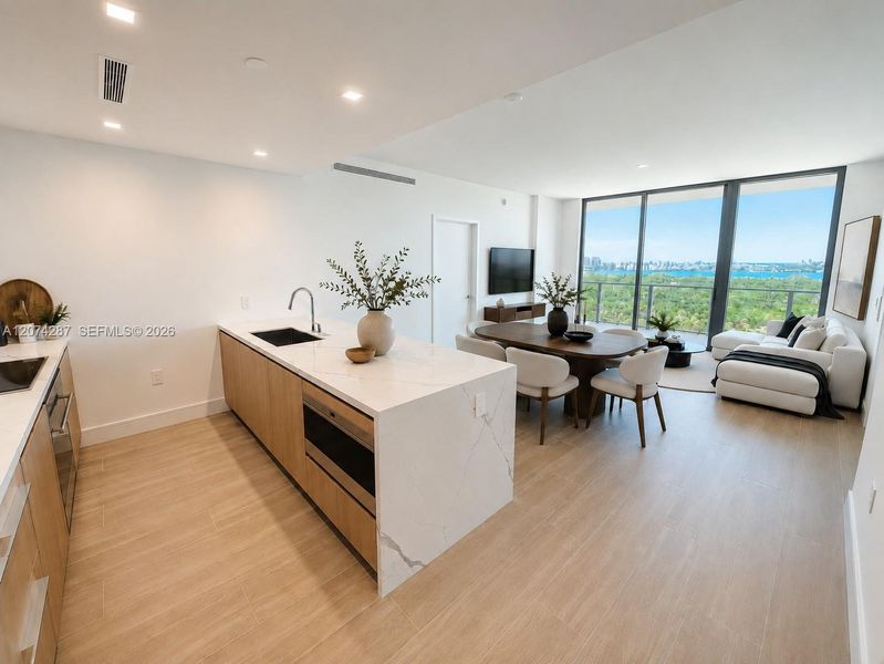 Furnished interior view inside a new home in , North Miami (Image 17).