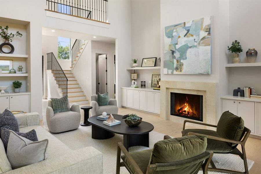 Furnished interior view inside a new home in , Dallas (Image 12).