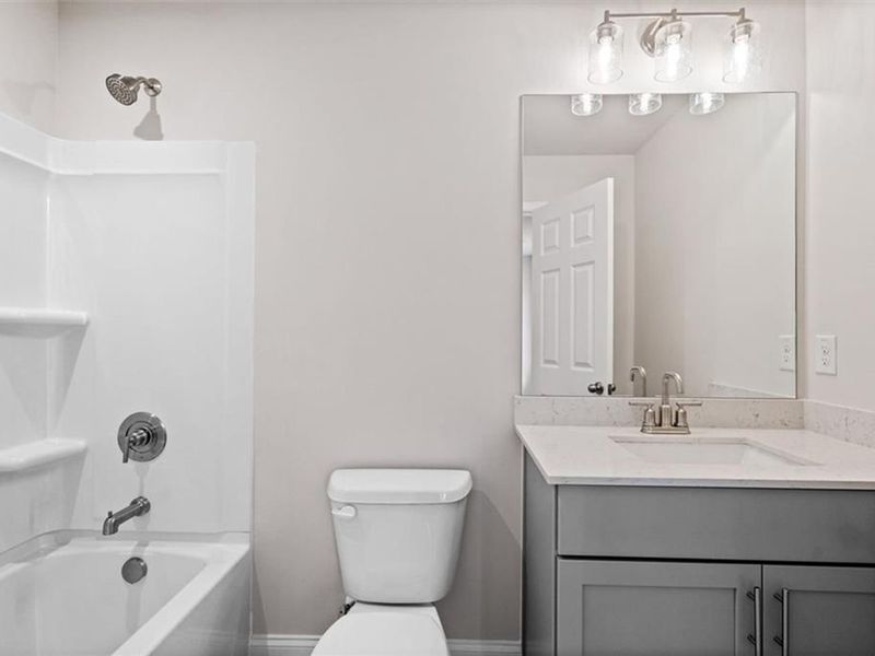 Furnished interior view inside a new home in Wehunt Meadows, Hoschton (Image 12).