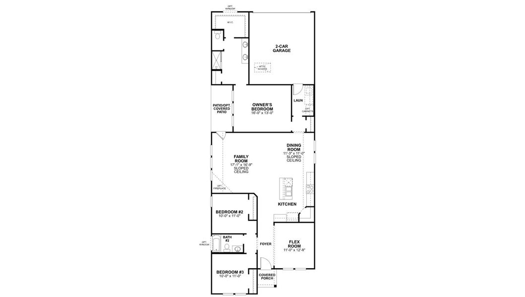 2D floor plan layout of this home in Landmark, Denton, TX (Image 5).