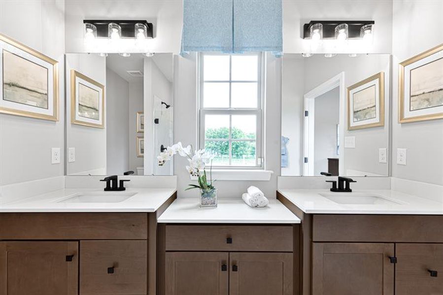 Representative furnished interior of a home built from the Anderson by Ryan Homes in Canterbrook Farms, Fountain Inn (Image 35).