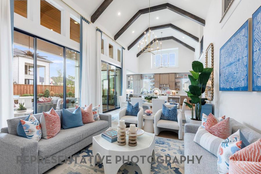 Furnished interior view inside a new home in Santa Rita Ranch, Liberty Hill (Image 11).