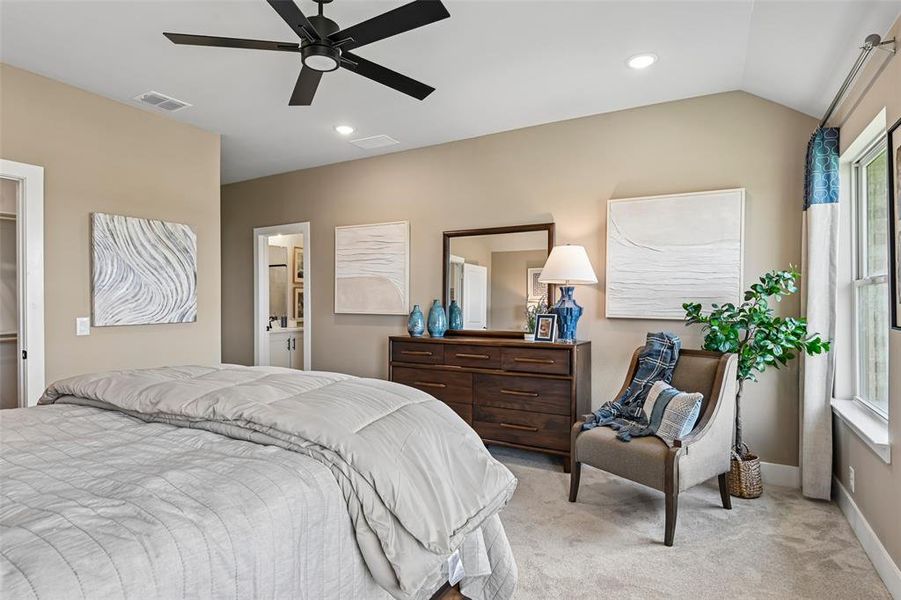 Furnished interior view inside a new home in Sunrise at Garden Valley, Waxahachie (Image 17).