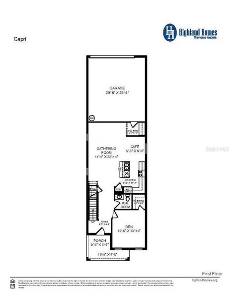 2D floor plan layout of this home in , St. Cloud, FL (Image 2).